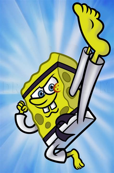 Spongebob Doing Karate