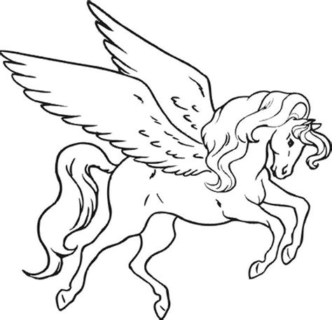 These free printable unicorn coloring pages makes a wonderful coloring activity for those who love mythical creatures. Unicorn Pegasus Coloring Pages For Kids