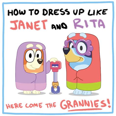 How To Dress Up Like The Grannies Bluey Official Website