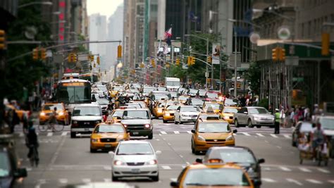 Busy New York City Traffic And People Stock Footage Video 1693903