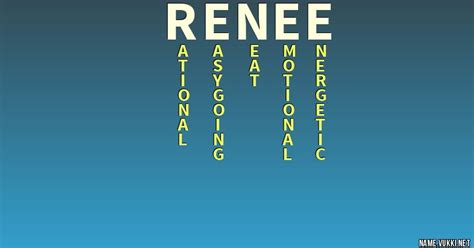 The Meaning Of Renee Name Meanings