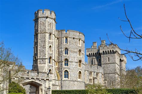 Edward Iii Tower At The Main Entrance To Windsor Castle A Royal