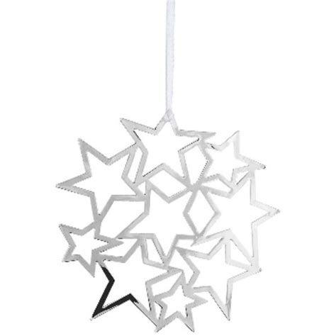 Silver Stars Hanging Decoration 585 Liked On Polyvore Featuring