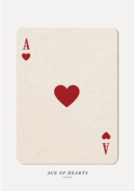 The Ace Of Hearts Playing Card