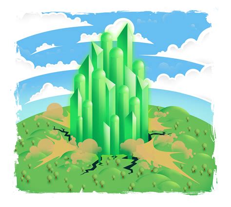 Emerald City Graphic Illustration On Behance