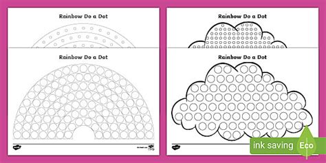 Rainbow Do A Dot Activity Teacher Made Twinkl