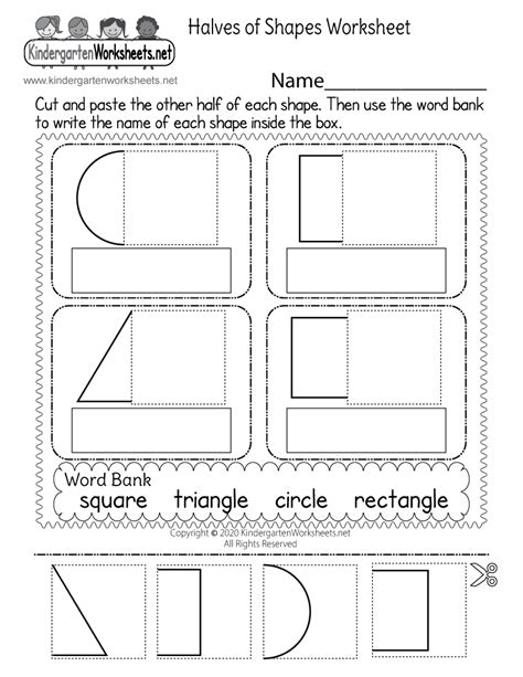 Fun Fraction Worksheet Free Kindergarten Math Worksheet For Kids