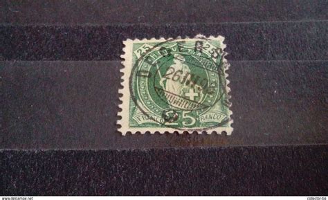 Rare 25 Franco Green Helvetia Swiss Wmk 1895 Stamp Timbre For Sale On