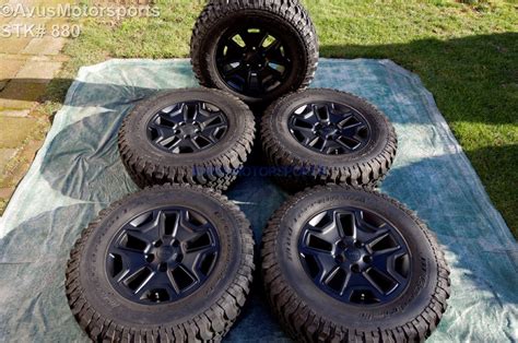 2014 Jeep Wrangler Rubicon Oem Factory 17 Wheels Tires Bfgoodrich