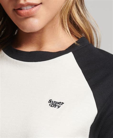 Superdry Organic Cotton Cali Stripe 20 Raglan T Shirt Womens Womens