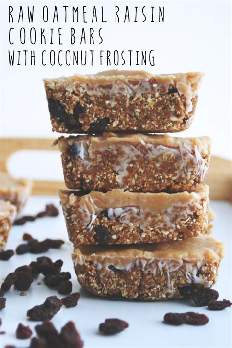 What's awesome is there are endless ways to make them! Festive Friday // Raw Oatmeal Raisin Cookie Bars with ...