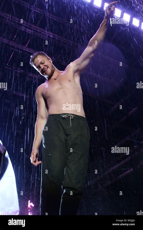 Dan Reynolds Of Imagine Dragons In A Rained Out Concert At The Quebec
