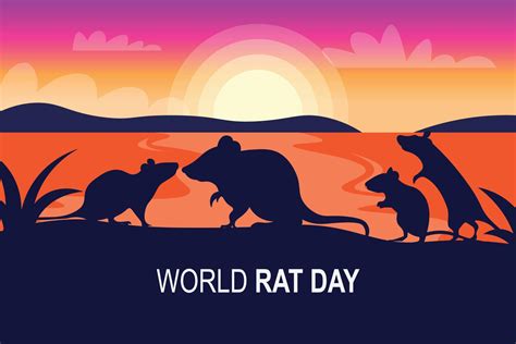 World Rat Day Background 21002361 Vector Art At Vecteezy