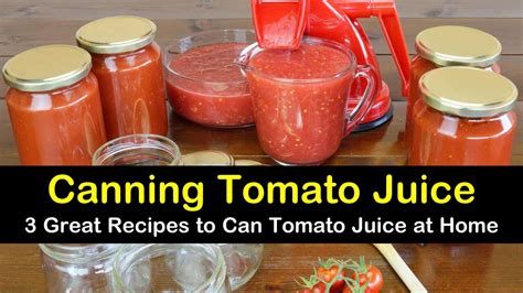 3 Great Recipes To Can Tomato Juice At Home 2022