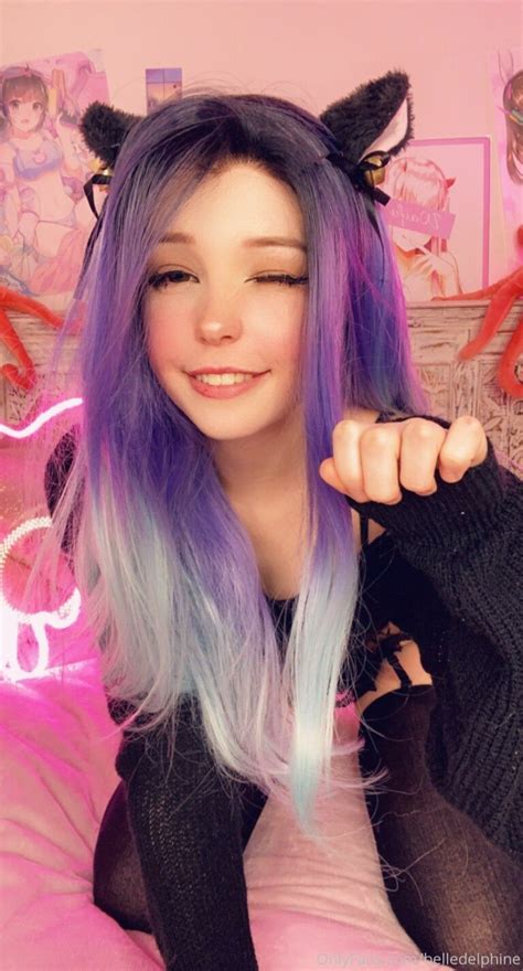 Belle Delphine Nude Purple Hair Kitten Onlyfans Set Leaked Influencers Gonewild