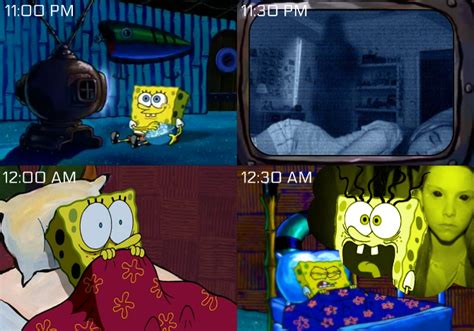 Spongebob Watches Paranormal Activity By Kingbilly97 On Deviantart