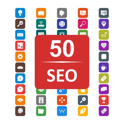 Set Of Vector Seo Search Engine Optimization Icons 288869 Vector Art At