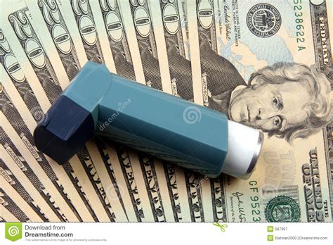 Cost Of Asthma Treatment Stock Image Image Of Counterfeit 567307