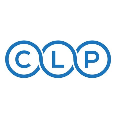 Clp Letter Logo Design On White Background Clp Creative Initials
