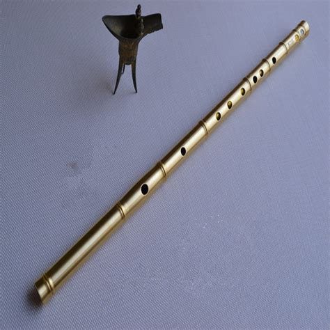 Metal Flute Dizi Key Of C D E F G Flauta Thicken Brass Dizi Flute