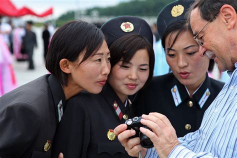 north korea locals are very happy to see themselves in the… flickr