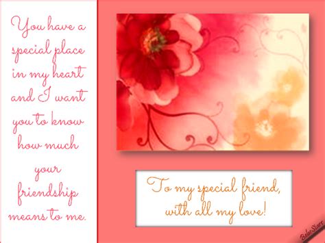 You Have A Special Place In My Heart Free Special Friends Ecards 123