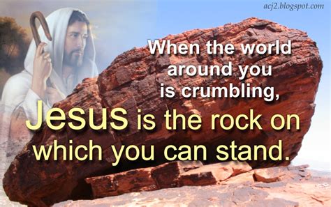 Jesus Our Rock Rics Inspirational Verses