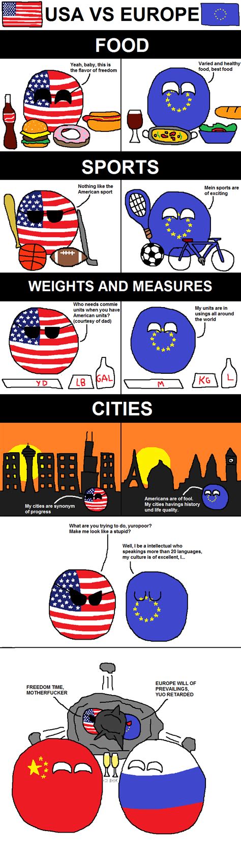 Usa Vs Europe Polandball