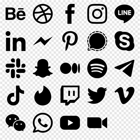 Social Media Icons Png Pngegg