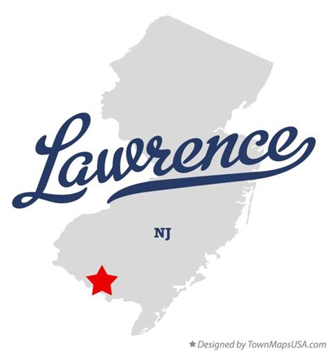 Map Of Lawrence Cumberland County Nj New Jersey