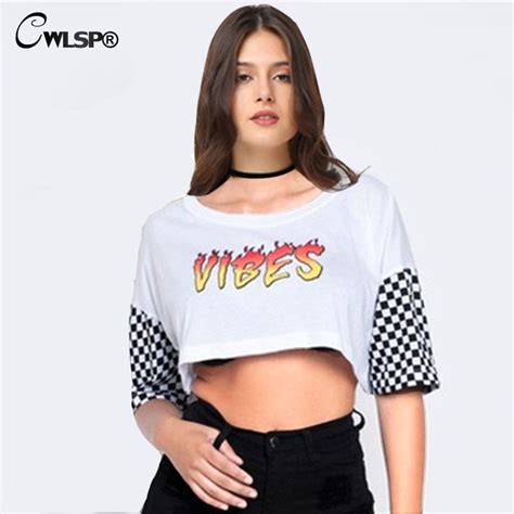 Buy Cwlsp Fashion Sexy Women Summer T Shirt Letter