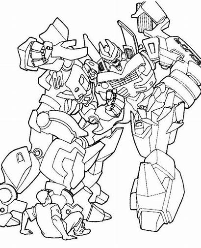 Coloring Transformers Pages Fight Fighting Transformer Coloriage