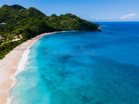 Anse Intendance Beach Mahe Seychelles Tropical Beach With Palm Trees Seychelles Mahe Stock