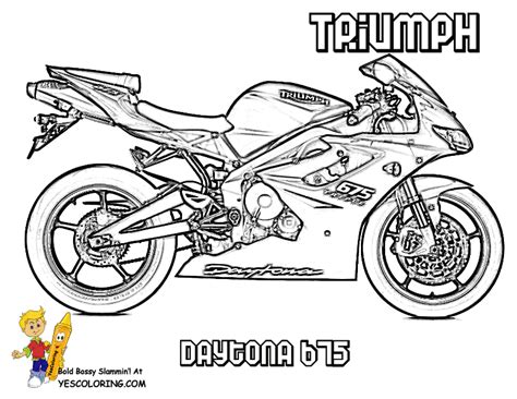 Iris is mike's love interest in the tv series mighty mike. Rugged Motorcycle Coloring Book Pages | Triumph | Free ...