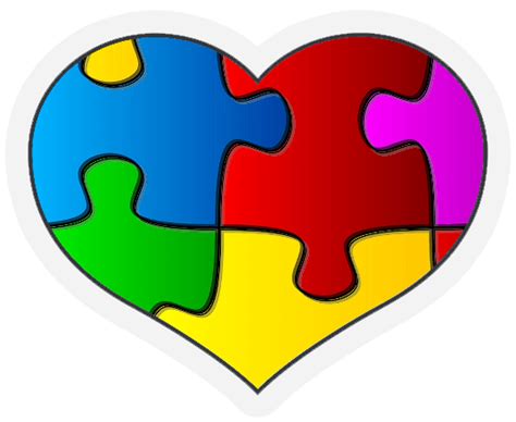 Autism Jigsaw Puzzle Heart Iron On Patch The Awareness Expo