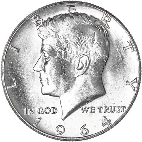 1964 Kennedy Half Dollar 90 Silver Bu Us Coin Ebay