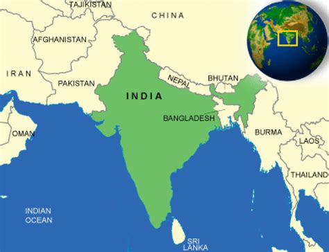 Map Of Area Around India Get Map Update