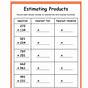 Estimating Products Worksheets