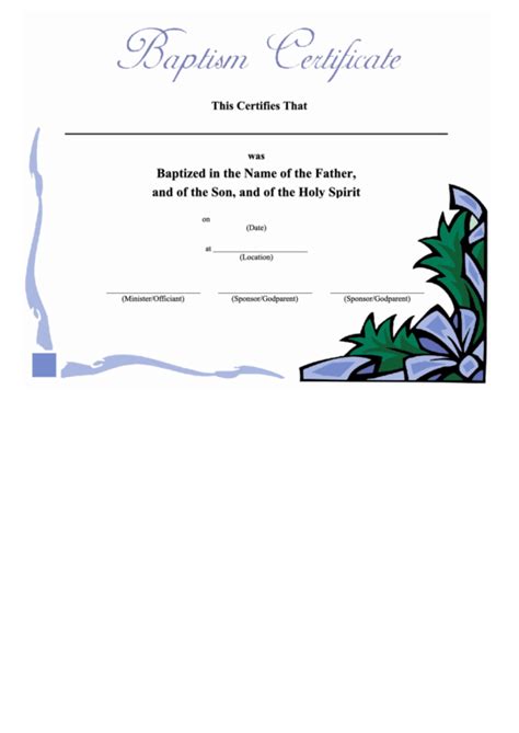 We are offering tree plants plantation service to our client and our product is made of good quality. Baptism Certificate Template - Ribbon And Fir-Tree printable pdf download