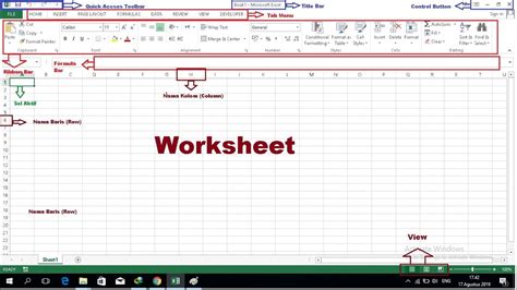Belajar Microsoft Excel Membuat Lembar Kerja Atau Worksheet Youtube My XXX Hot Girl