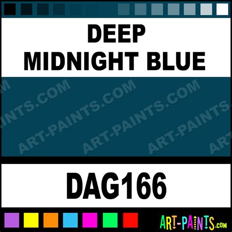 Deep Midnight Blue Gloss Enamel Paints Dag166 Deep Midnight Blue