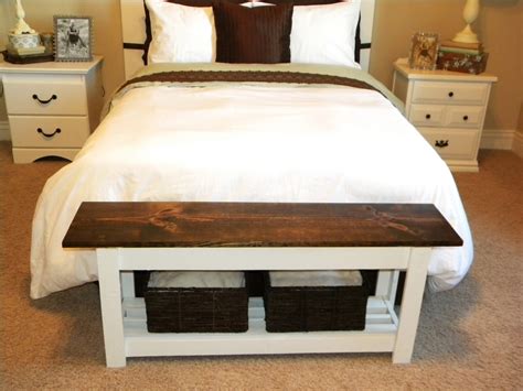 Storage benches for bedroom are typically different from decorating bedroom and reducing clutter in the space can be done with a single end of bed storage bench. Thrifty and Chic - DIY Projects and Home Decor