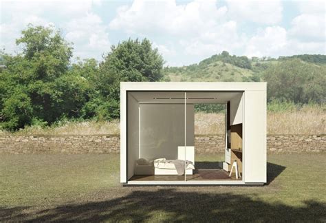 Prefab Backyard Cabin By Cover Is Made From Pre Insulated Steel Panels