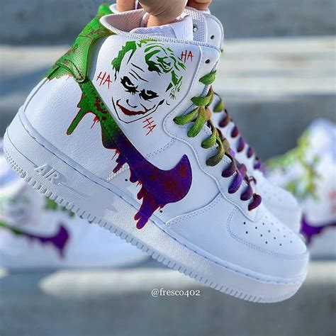Custom Joker Nike Air Force 1s Etsy Hype Shoes Nike Air Shoes