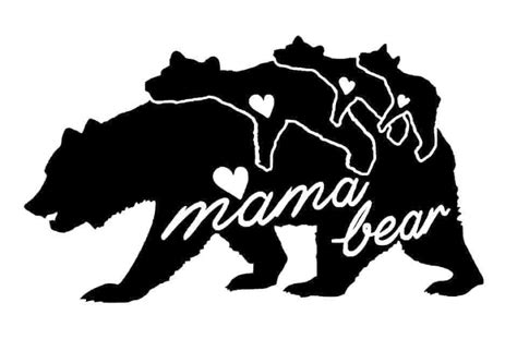 Mama Bear Free Svg In 2021 Silhouette Drawing Cricut Projects Vinyl