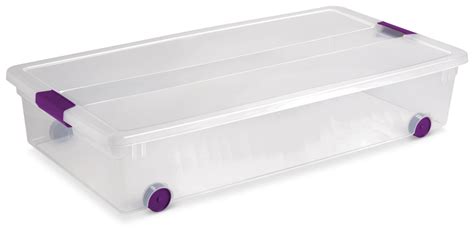 Sterilite Clearview Under The Bed Latched Totestorage Box With Lid And