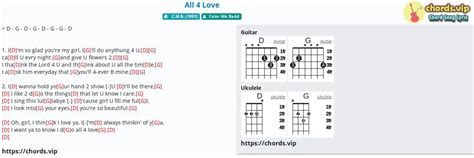 Chord All 4 Love Color Me Badd Tab Song Lyric Sheet Guitar