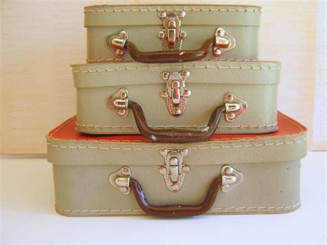 Cardboard Luggage Set Of Three Made In By Rollinghillsvintage