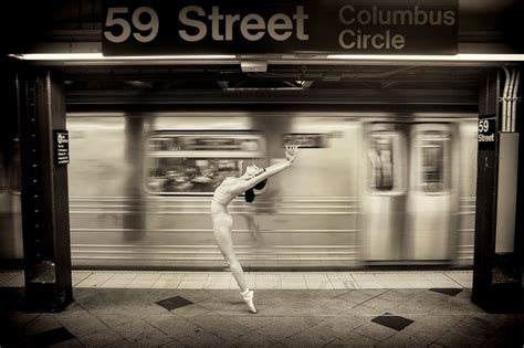 ballet dancers glide their way through nyc — naked — in stunning photos huffpost