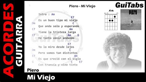 Mi Viejo 👴 Piero Letras Acordes Guitarra 🎸 Karaoke Youtube